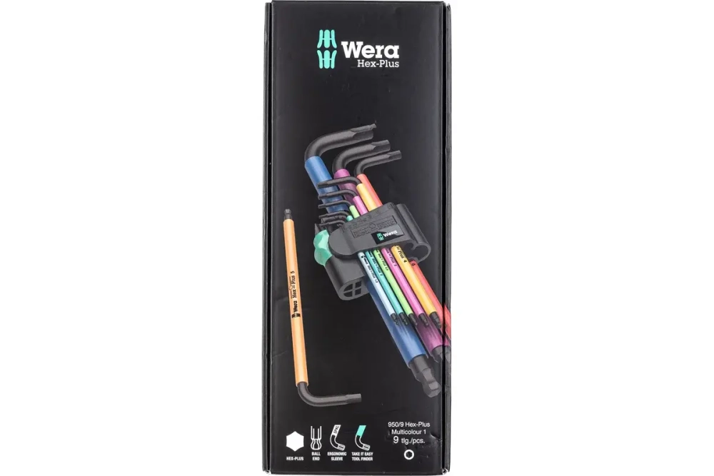 950/9 Hex-Plus Multicolour BlackLaser 1 Набор Г-образных ключей, с шаром,1,5-10мм. 9 предметов