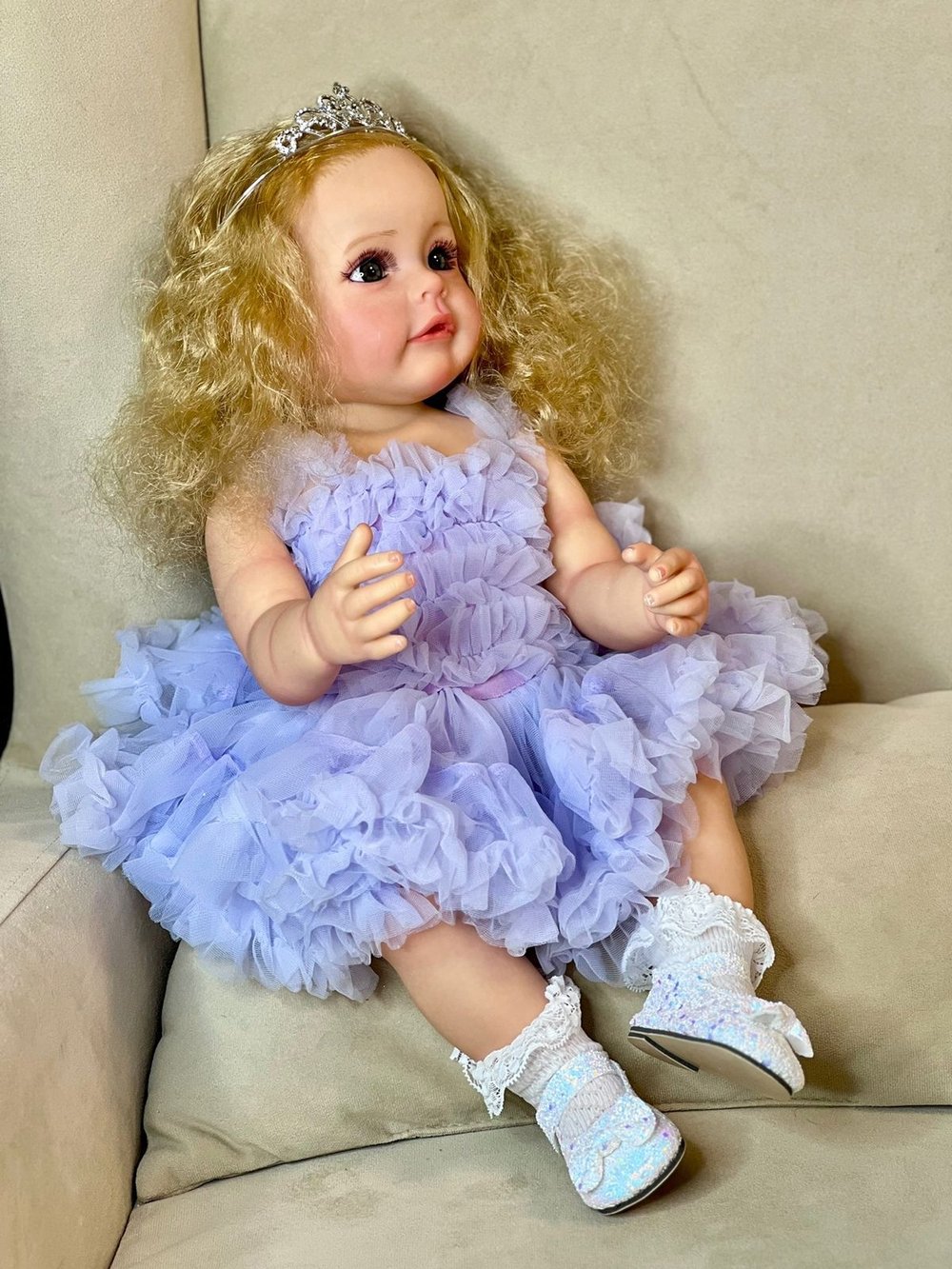 Кукла Реборн виниловая 55см в пакете (FA-554)