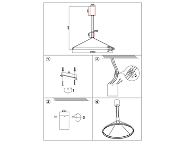 Потолочный светодиодный светильник 40W 3000K-6400K FL5855 WH белый Comfort LineTech Ambrella