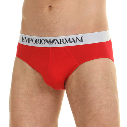 Мужские трусы слипы красные Emporio Armani