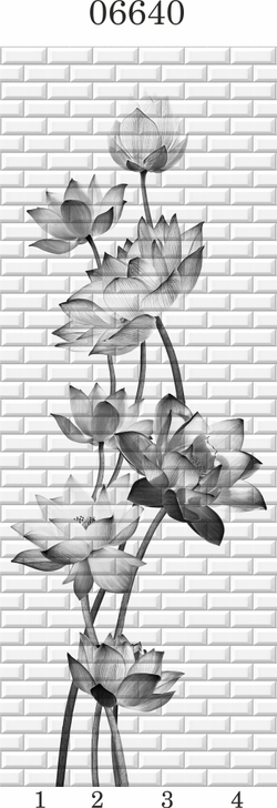 Панель ПВХ фотопечать 3D Panda Таинственный сад 2700х250 мм