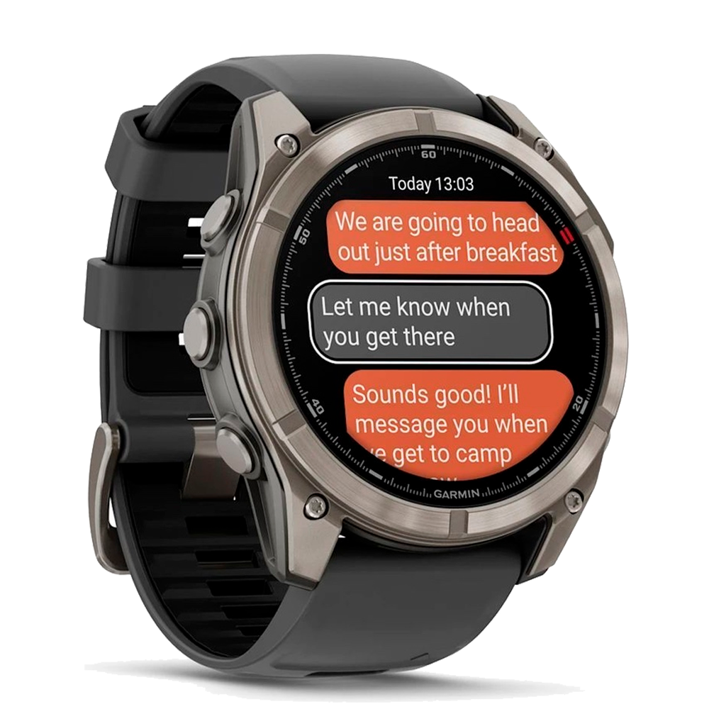 Умные часы Garmin Fenix 8 Pro, 51mm, Amoled Sapphire Titanium Graphite (010-03199-11)