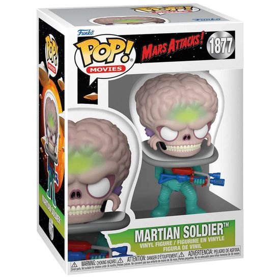 Фигурка Funko POP! Movies Mars Attacks Martian Soldier (1877) 83566 / Фигурка Фанко ПОП! по мотивам фильма "Марс атакует!", Марсианский солдат