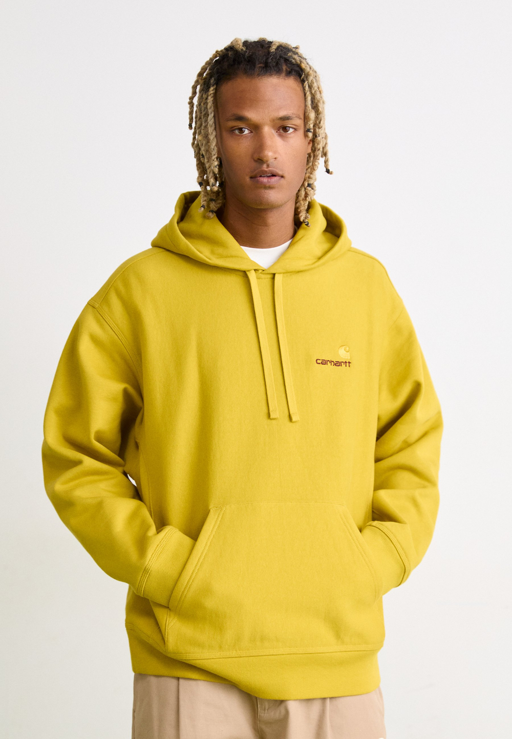 Carhartt WIP Толстовка с капюшоном - золотая оливка/горчица