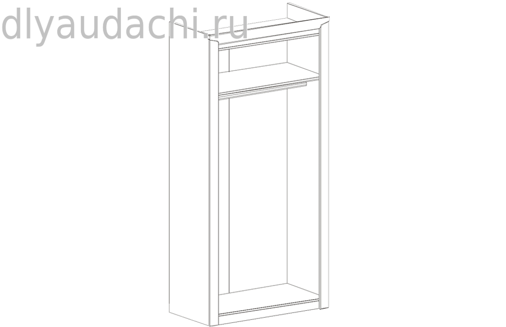 Шкаф 2-х дв. "Соренто" спальня Дуб стирлинг