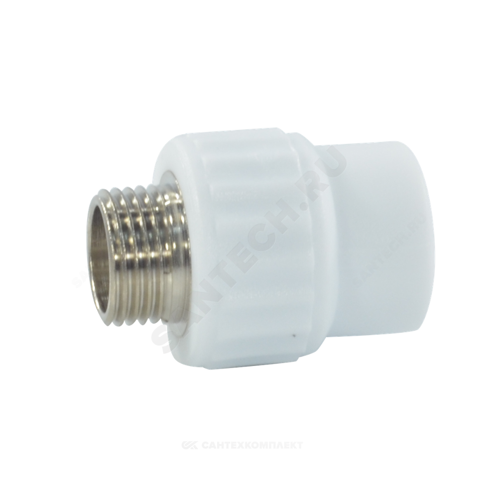 Муфта PP-R комбинированная белая Дн 25х1" НР VALFEX 10130225