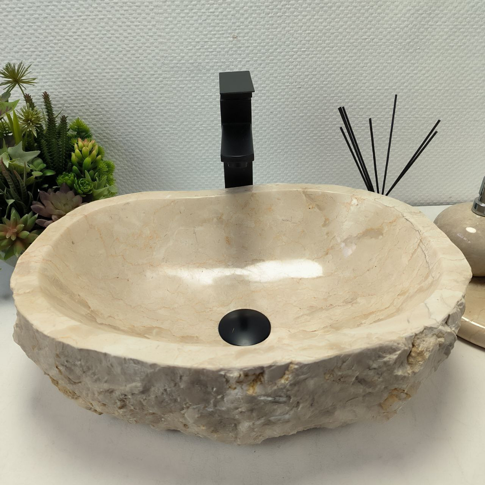 Раковина из мрамора Erozy Cream EM-62680 (49*37*15) 115