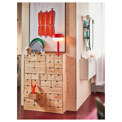 IKEA BLÅSVERK  (ИКЕА БЛÅСВЕРК)  -  Настольная лампа, красный, 36 см