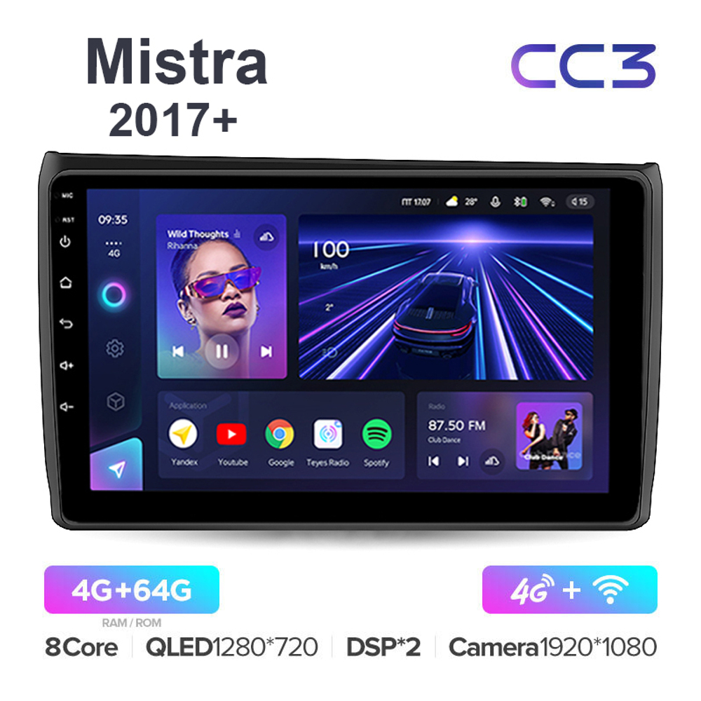 Teyes CC3 10,2"для Hyundai Mistra 2017+