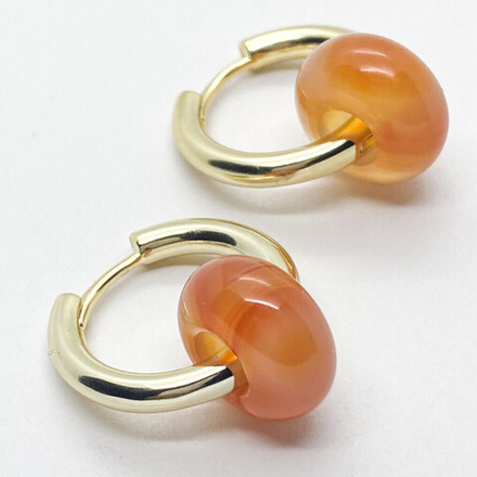 Ювелирные швензы Конго с позолотой, размер 21*3 мм, цена за пару