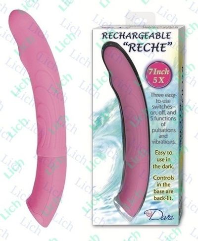 Розовый вибратор для G-точки с 5 режимами вибрации