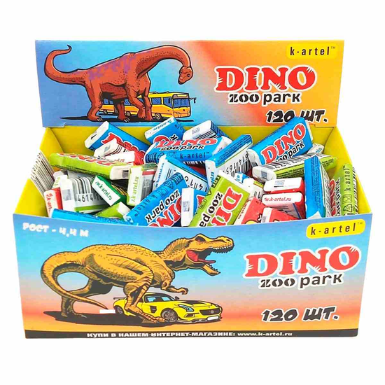 Жевательная резинка ZOOpark Dino 2,5гр (120) (Китай)