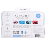 Stasher, многоразовый силиконовый пакет для хранения пищевых продуктов, размер для снеков, прозрачный, 293,5 мл (9,9 жидк. унции)