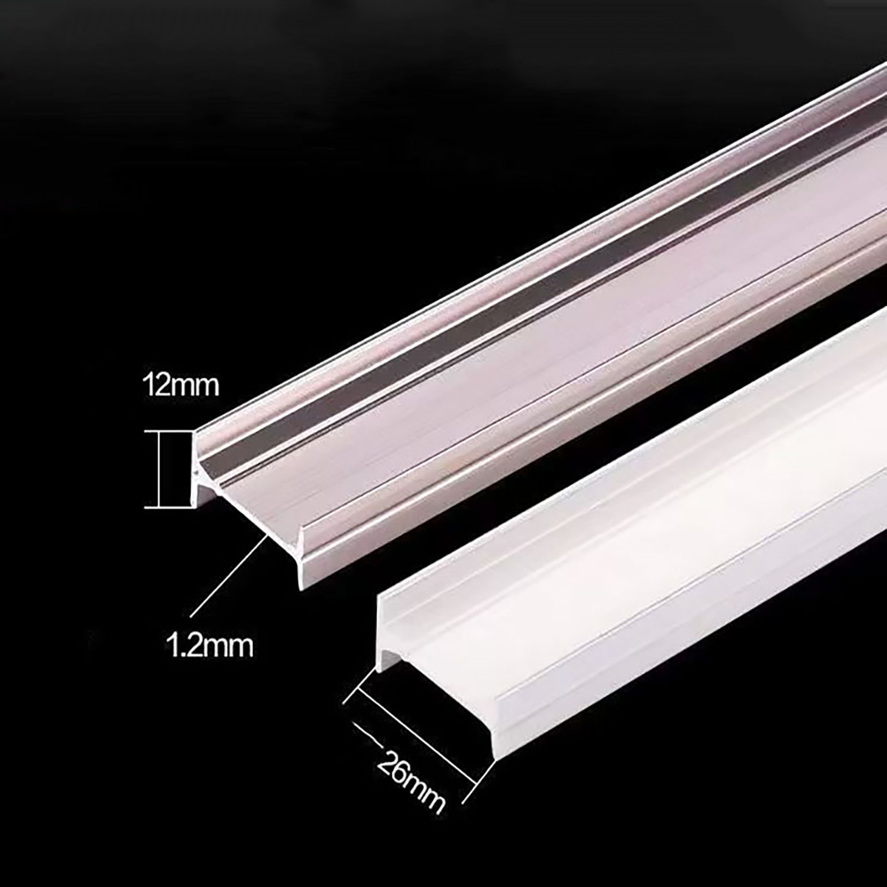 Изогнутый алюминиевый карниз для штор, тихий ход