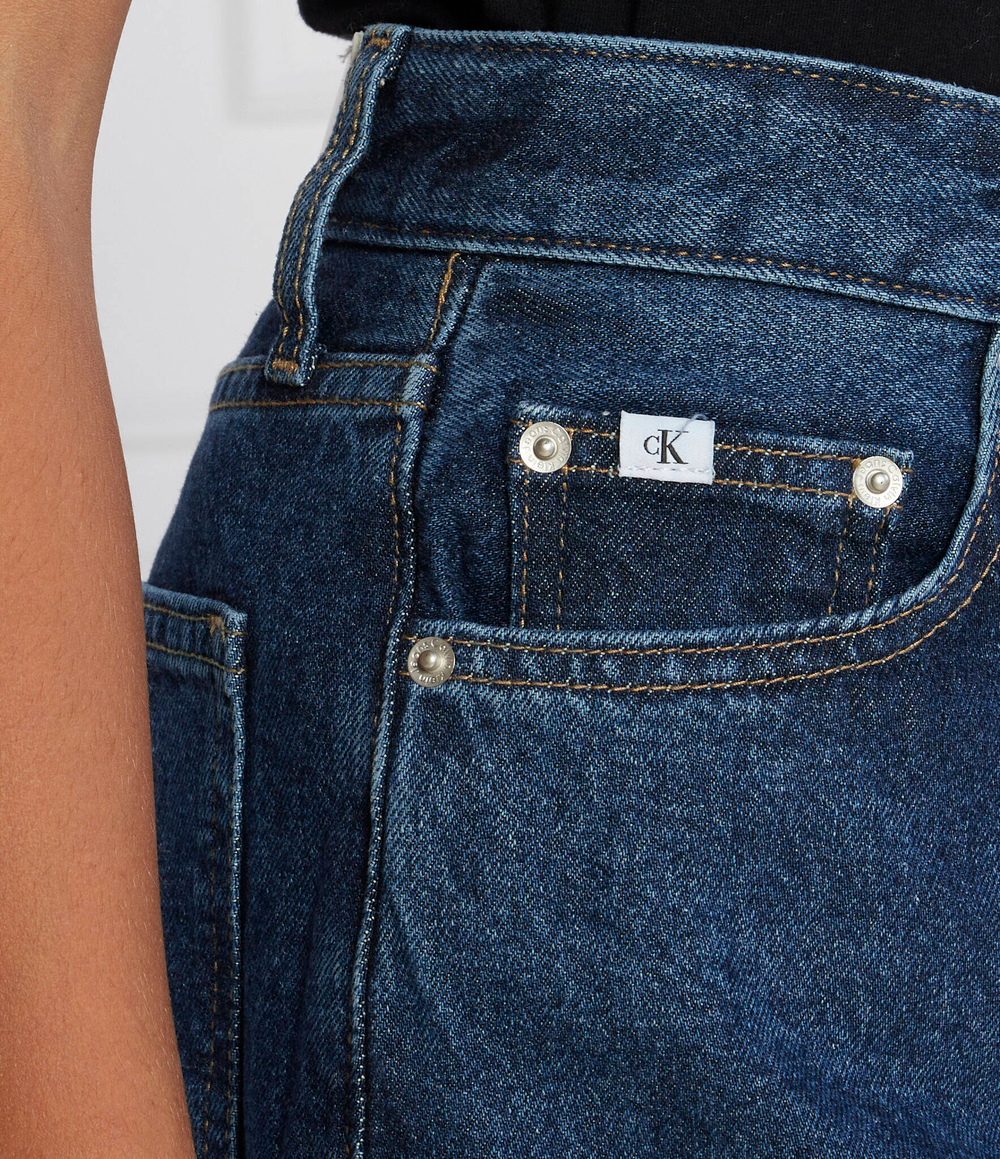 Джинсы HIGH RISE RELAXED CALVIN KLEIN JEANS - темно-синий(J20J221766)