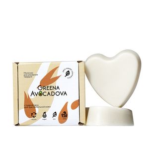 Молочко для умывания твёрдое с овсяной пудрой, Greena Avocadova, 50 г