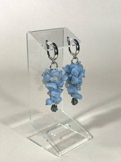 Серьги грозди из Ангелита