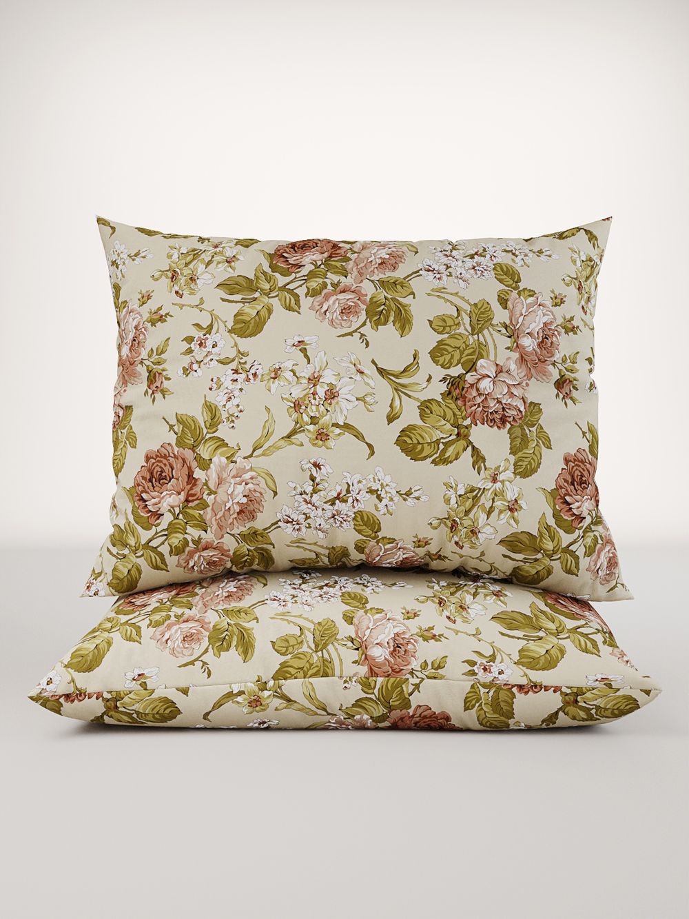 Постельное белье "Винтаж" евро   наволочки 50х70 2шт Простынь на резинке 180х200 см  Пододеяльник 200х215 см  Сказка сатин