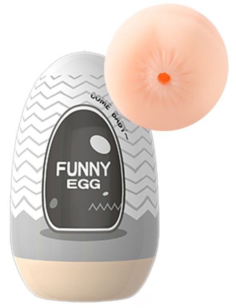 Мастурбатор-анус Funny Egg (Цвет: телесный)