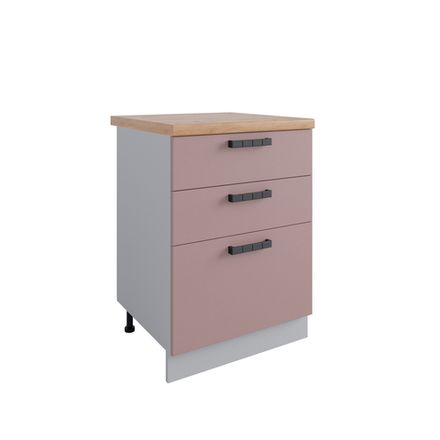 Кухня Модуль СЯШ 600 Ройс Пудра Скин