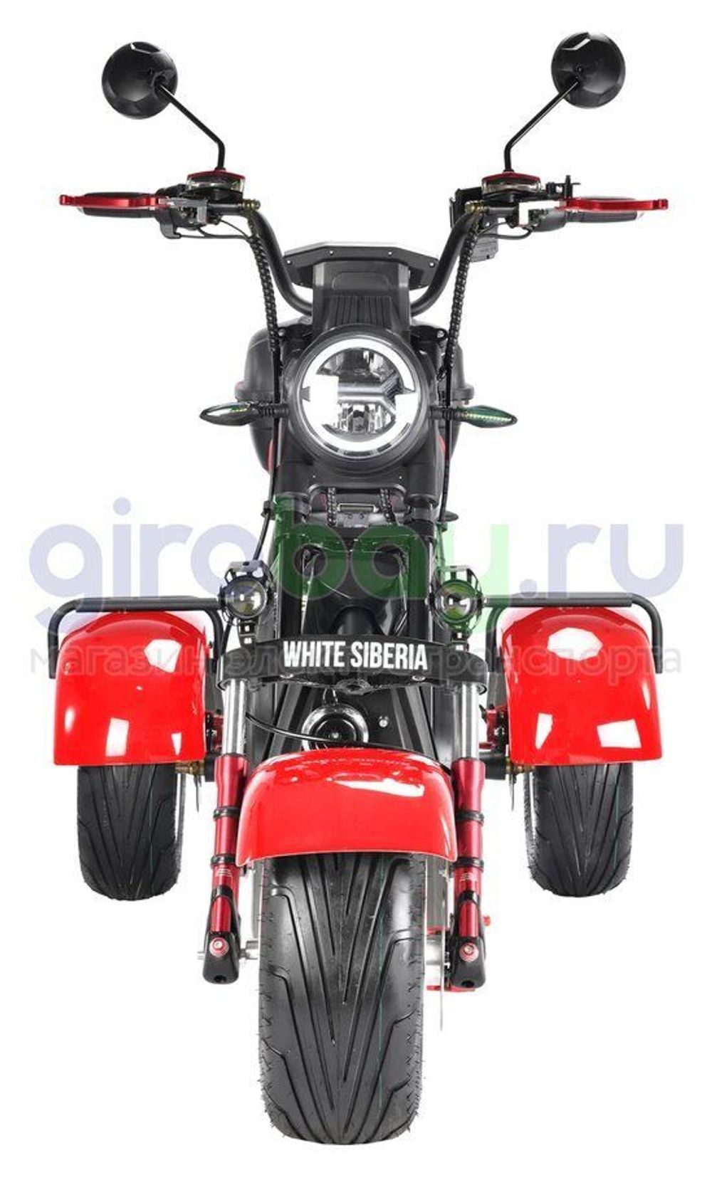 Электроскутер CityCoco WHITE SIBERIA PRO TRIKE 3000W (Красный) фото 6 фото №11