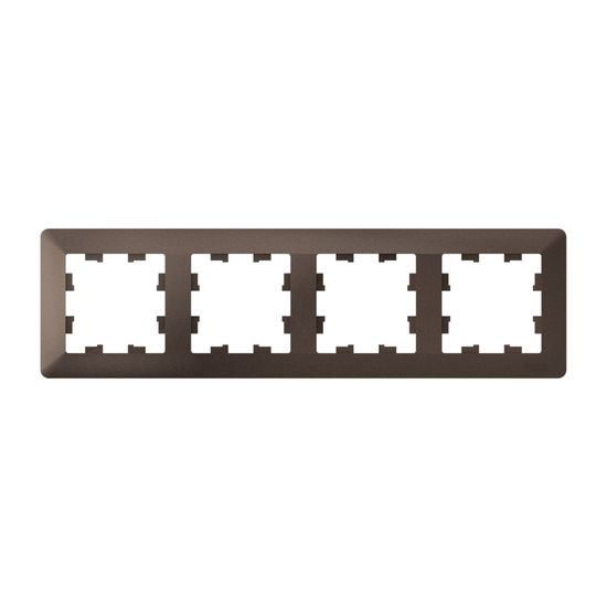 Рамка 4-м AtlasDesign Air мокко/дым. черн. SE ATN220604