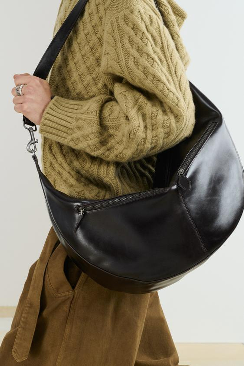 ZARA ТРИКОТАЖНЫЙ ДЖЕМПЕР СВОБОДНОГО КРОЯ ИЗ ШЕРСТИ, СВЕТЛО-ЗЕЛЕНЫЙ