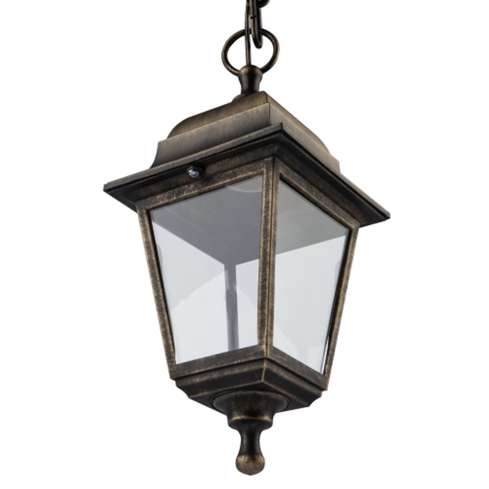 Садово-парковый светильник ЭРА НСУ 04-60-001 бронза 4 гранный подвесной IP44 Е27 max60Вт