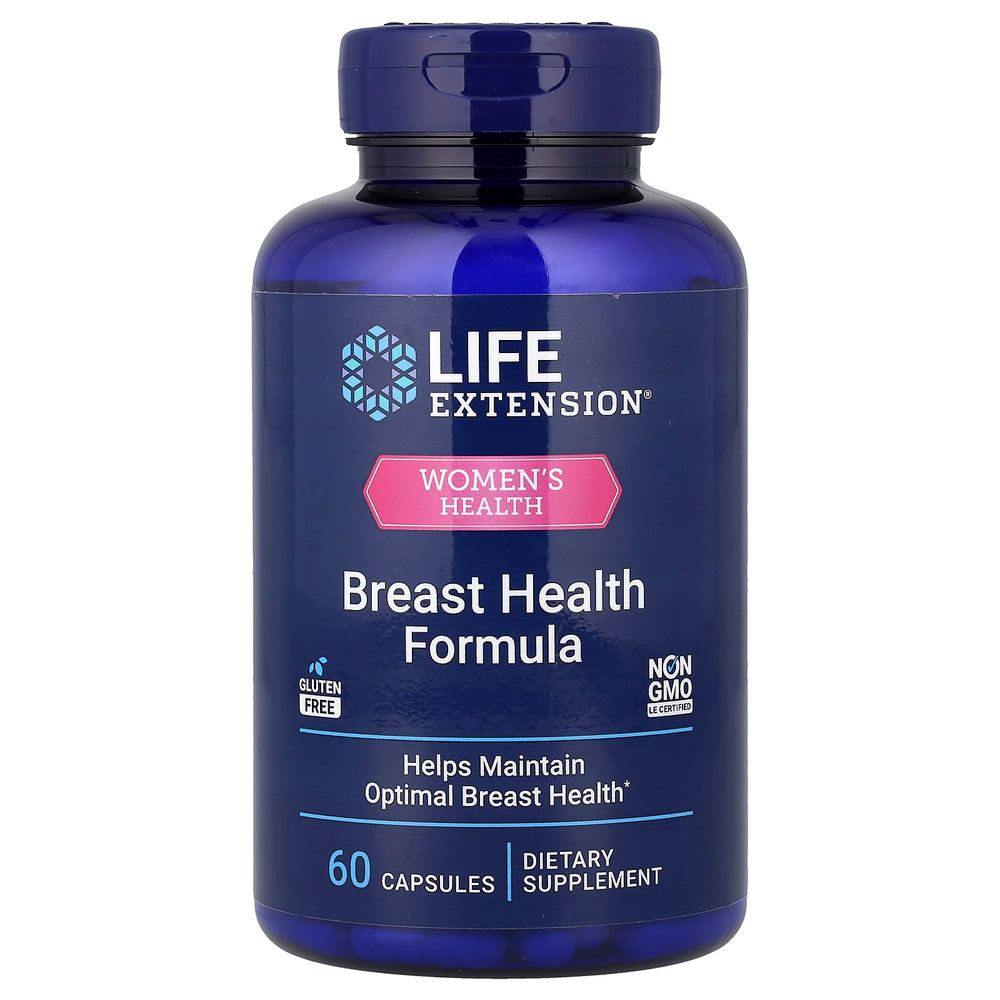 Life Extension, Women's Health, средство для поддержания здоровья груди, 60 капсул