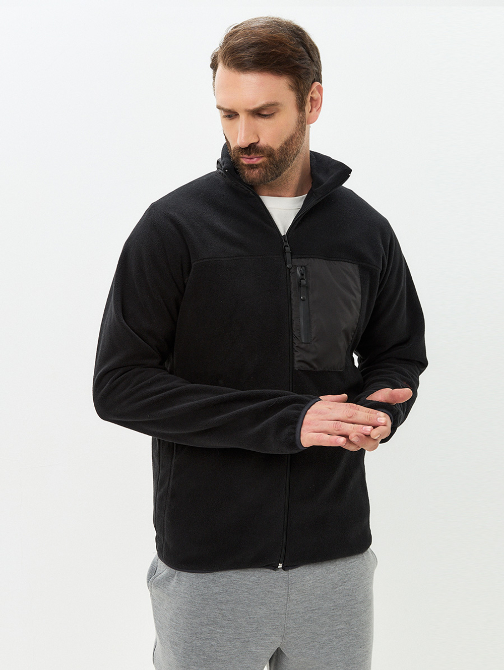 Флисовая толстовка unisex Eiger black