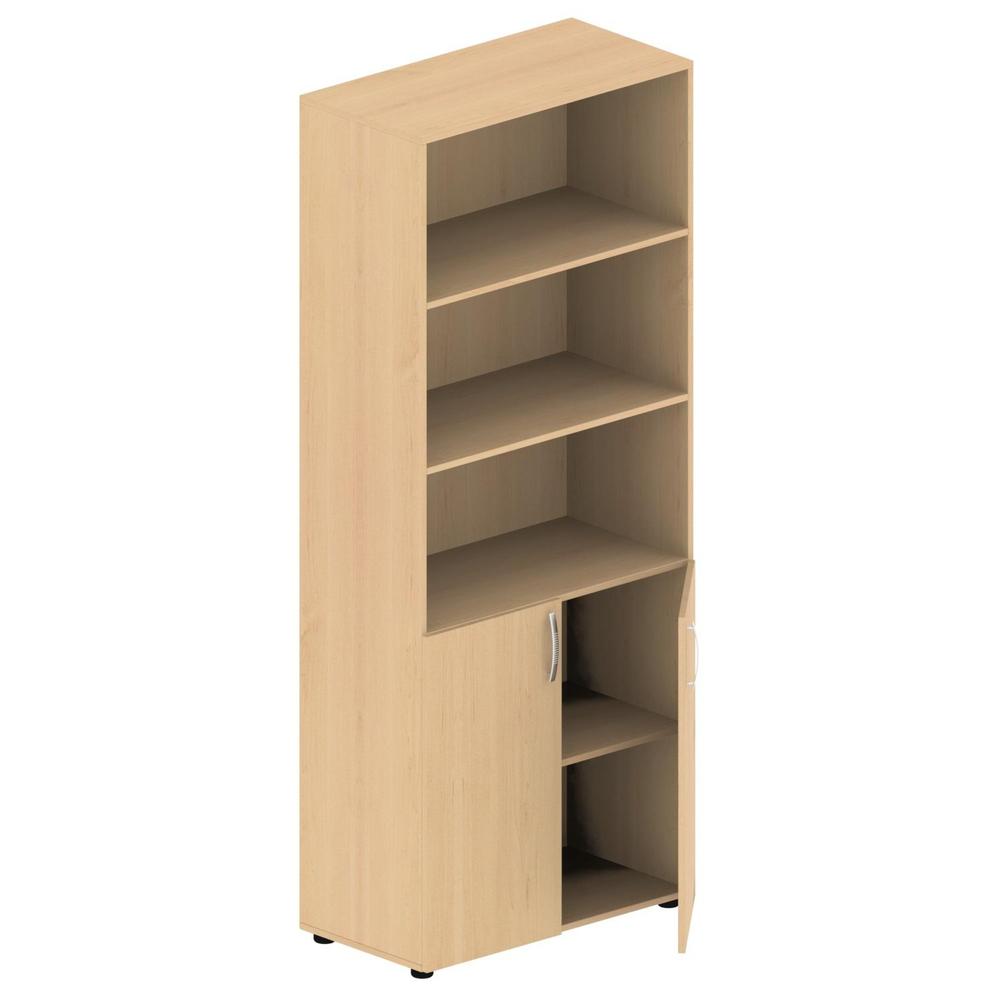 Мебель для школы MET_Школа Шкаф полуотк широк 80x42x195 клен