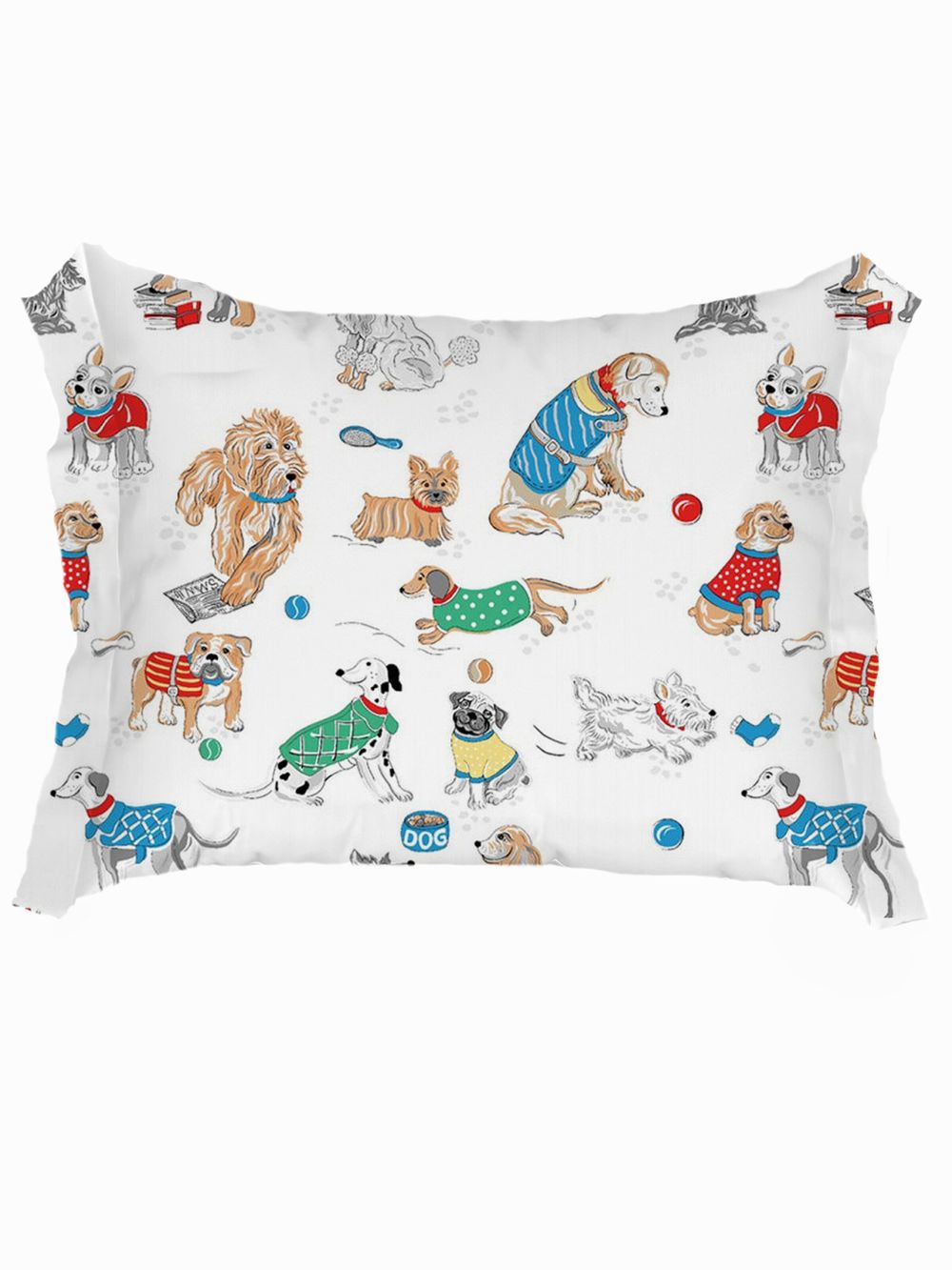 Комплект наволочек 2шт Milky Garden "Dogs on white" 50х70 см с ушками