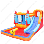 Батут для дачи, распродажа "Космические ракеты 2" 3,7*2,6*1,85 м