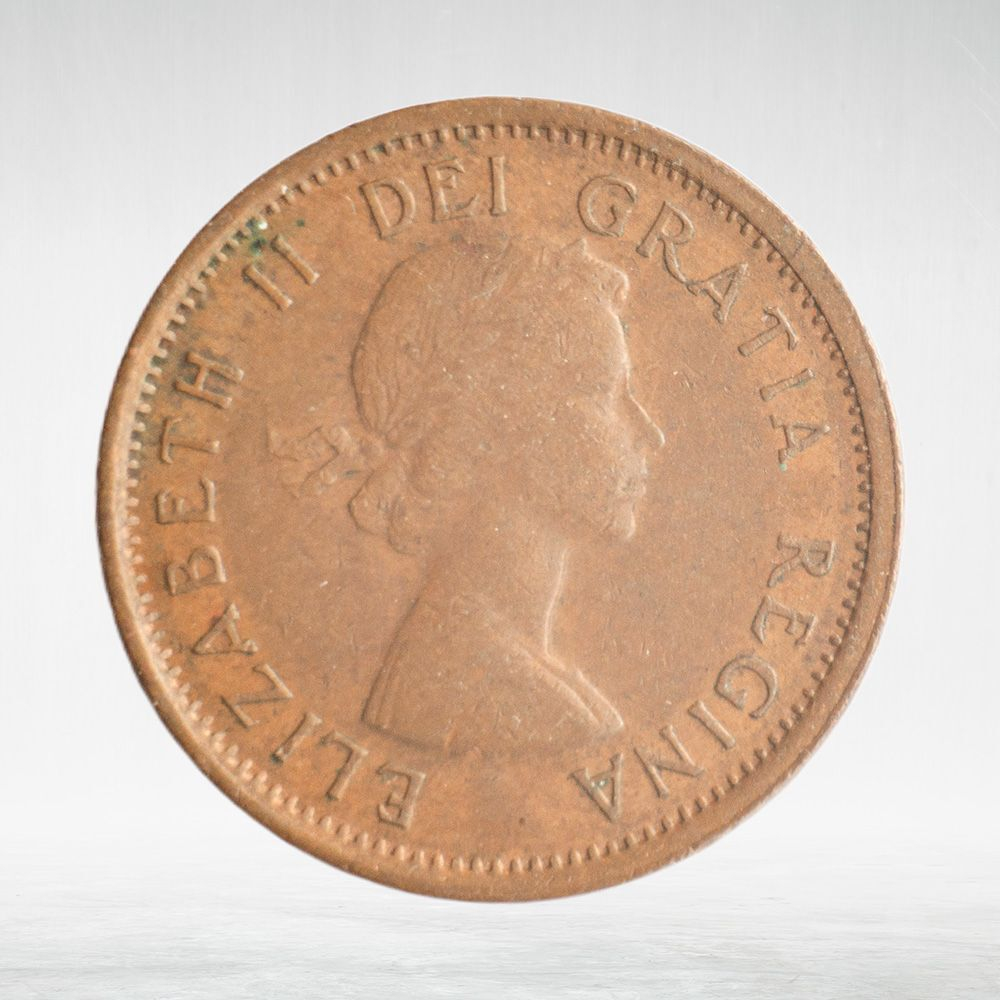 Canada, 1 Cent, 1963 – Elizabeth II (First Portrait), F