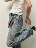 Подвеска - картхолдер с карабином CARAMEL