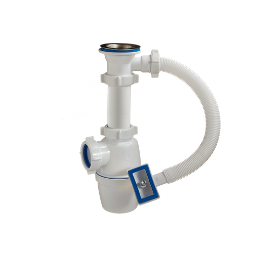 4004 Сифон бутылочный 1 1/2 40 с КВАД. пер. ОРИО (35/1шт)