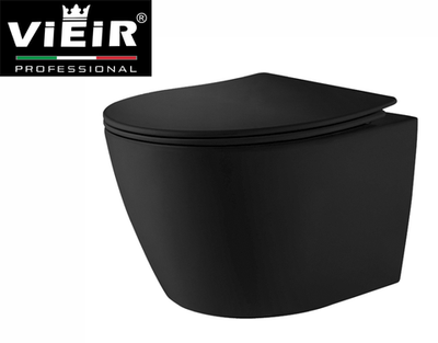 Унитаз подвесной, круглый (ЧЕРНЫЙ)  ViEiR  (1шт)