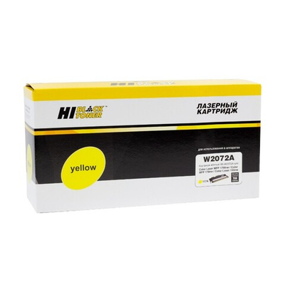Картридж Hi-Black (HB-W2072A) для HP CL 150a/150nw/MFP178nw/179fnw, 117A, Yellow, 0,7K