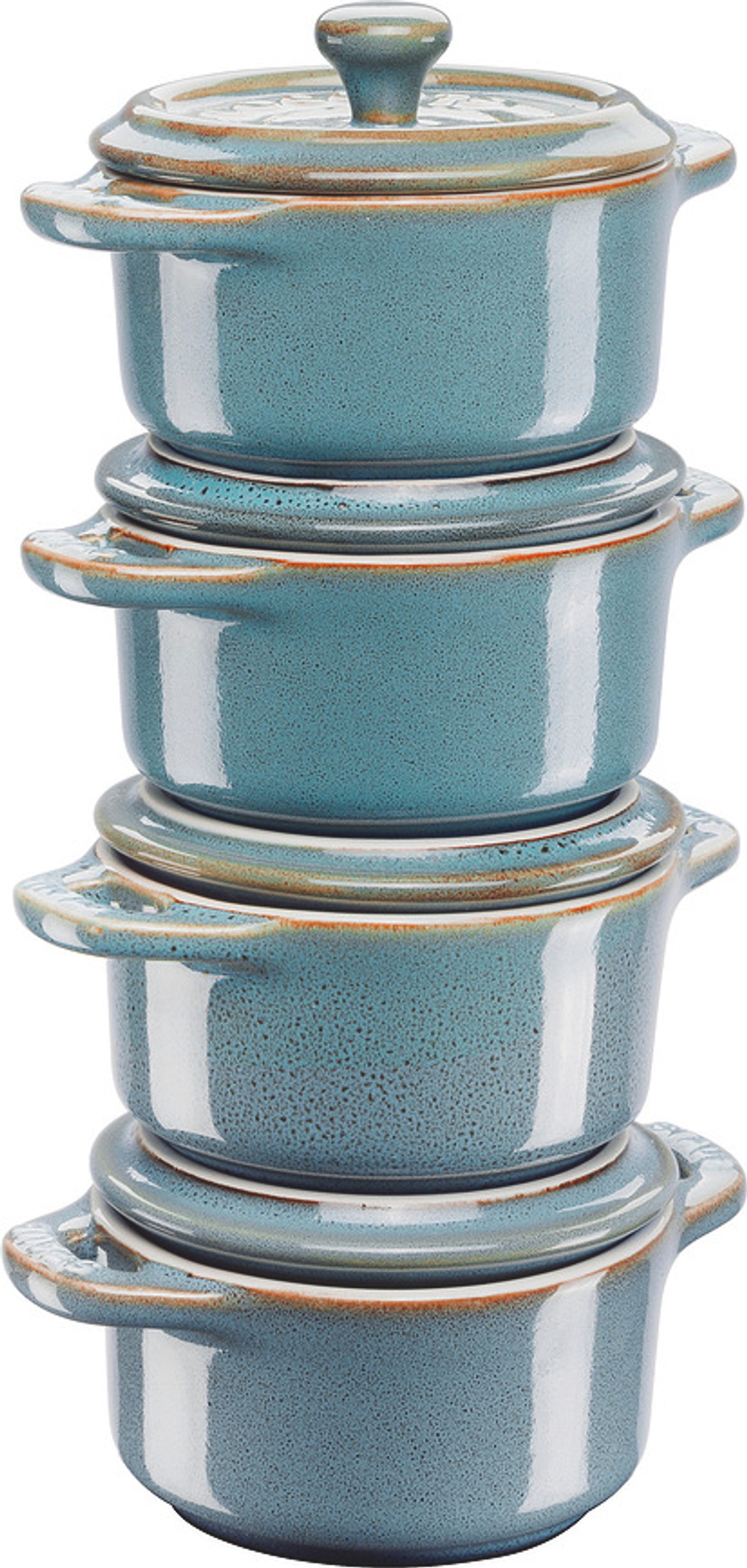 Форма для запекания Staub Cocotte, круглая, керамика, 9,5 см, 4 шт.