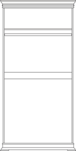 Шкаф для одежды 2д «Верди Классик» П1.0487.0.37