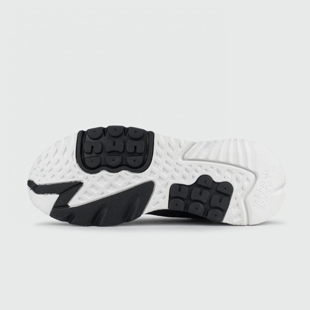 кроссовки Adidas Nite Jogger Black / White Sole
