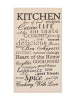 Набор кухонных полотенец Доляна Happiness, 35×60 см -4 шт., 100% хлопок, вафля 160 г/м²