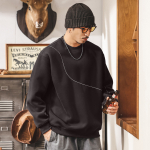 мужской свитшот нового сезона весна-осеньс декоративной строчкой