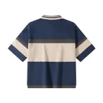 Поло Ymkashix серое / темно-синее