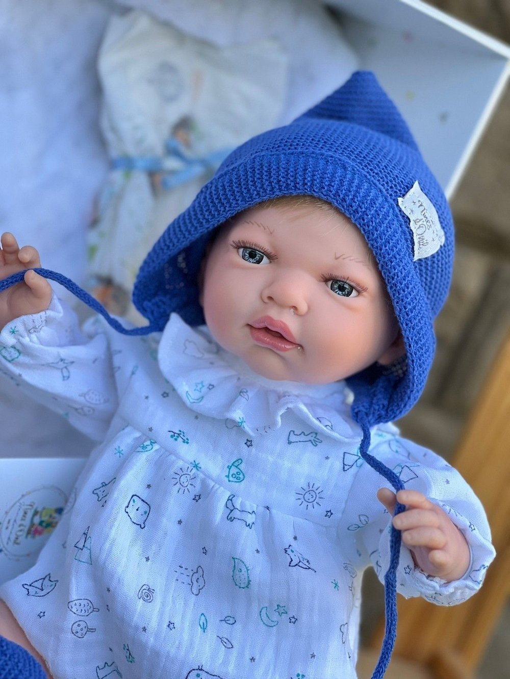 Кукла Реборн Nines 40см мягконабивная (N0233)