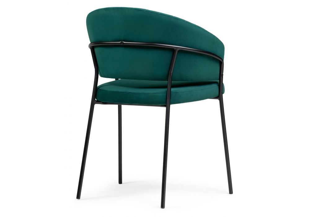 Стул на металлокаркасе Лео бирюзовый / черный