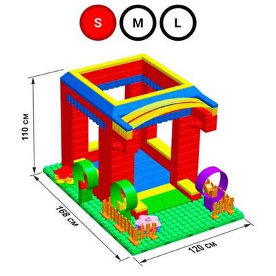 Набор GigaBloks 10: Домик на платформе