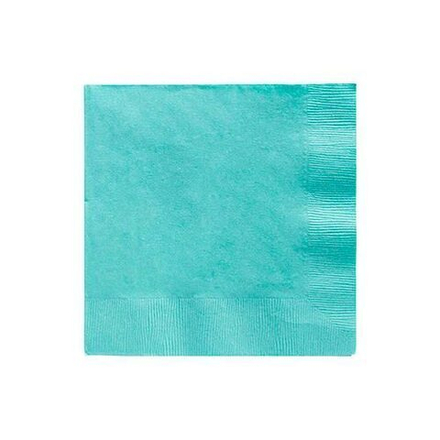 Салфетки бирюзовые, 16 штук