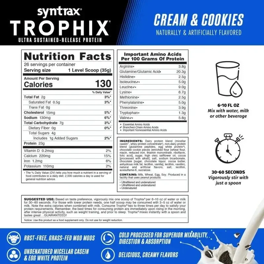 Протеин Syntrax Trophix 907 г печенье крем