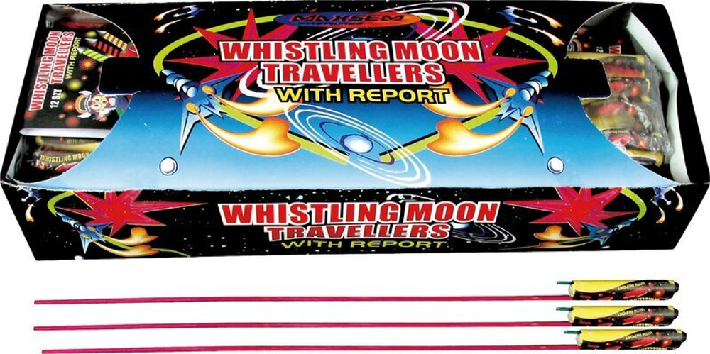 Ракеты "Whistling Moon Travellers", набор 12шт, 1/12/240